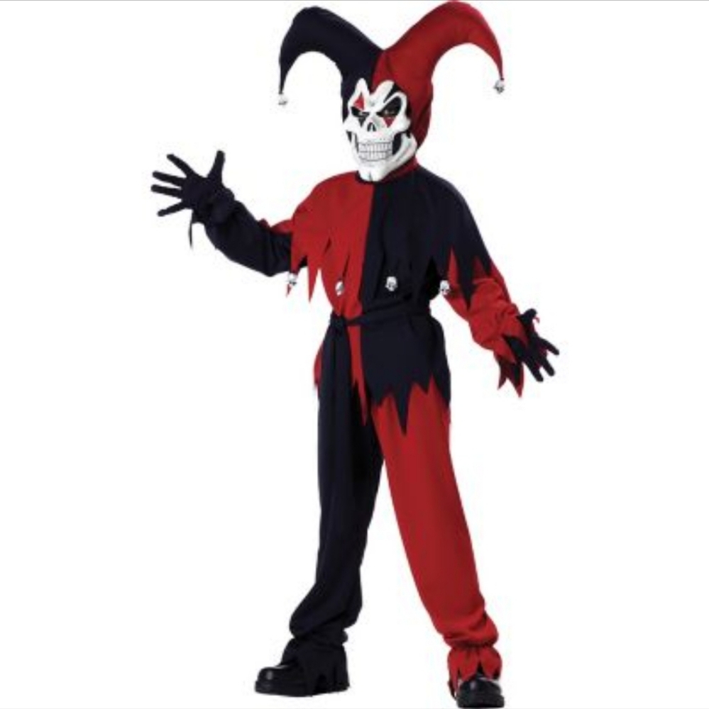 Kids Evil Jester Costume